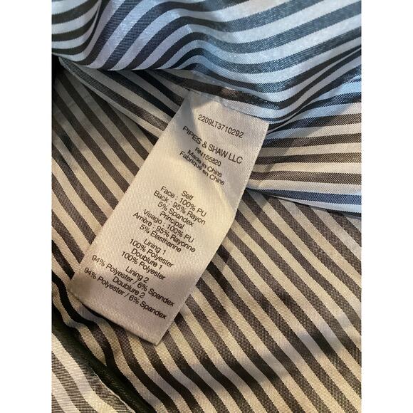 Veronica Beard Hollis Emerald Faux Vegan Leather Dickey Jacket Blazer Size 4 - Picture 11 of 12